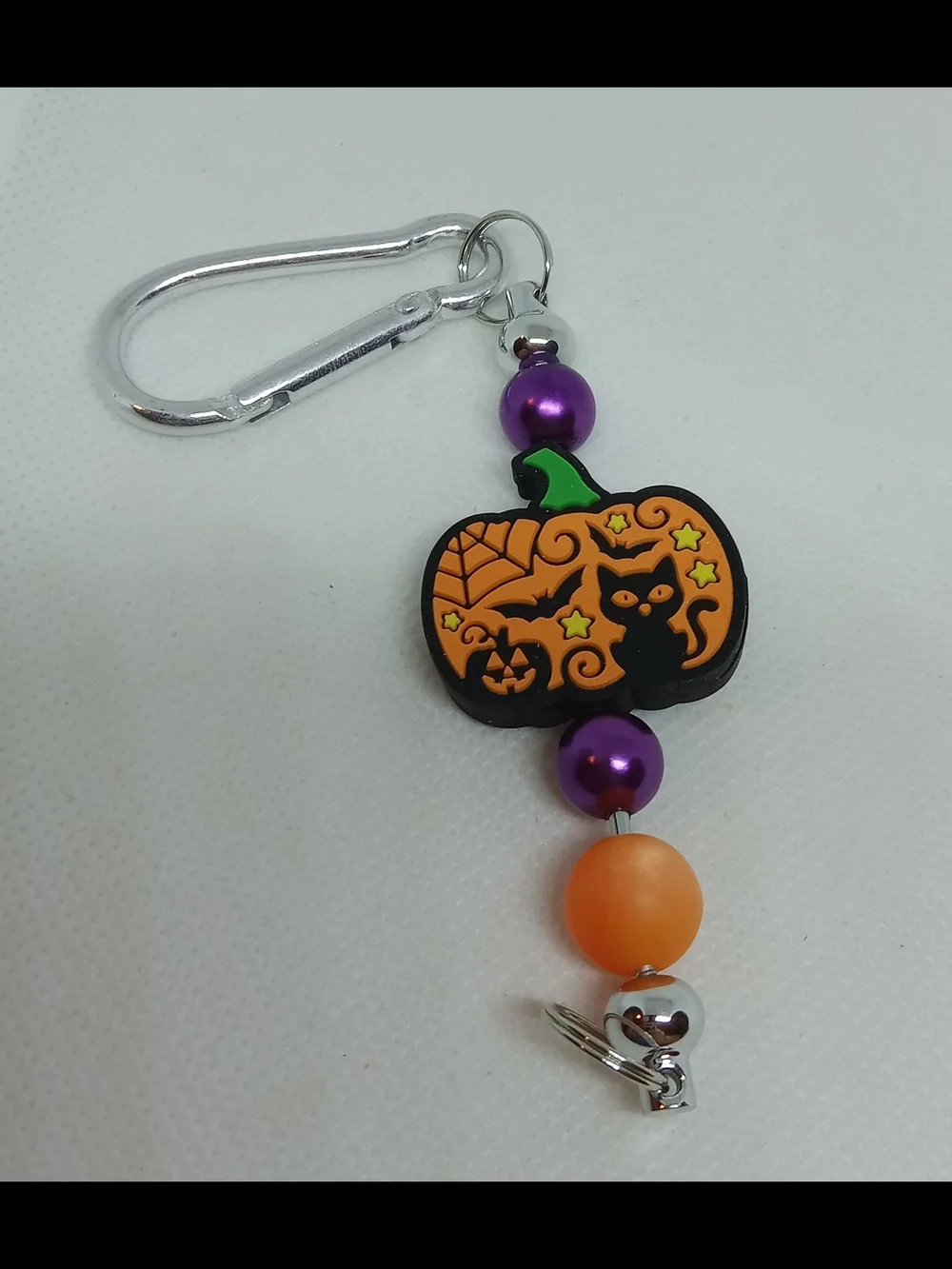 Halloween Pumpkin Cat Keychain Charm And Pen Trick Or Treat NEW